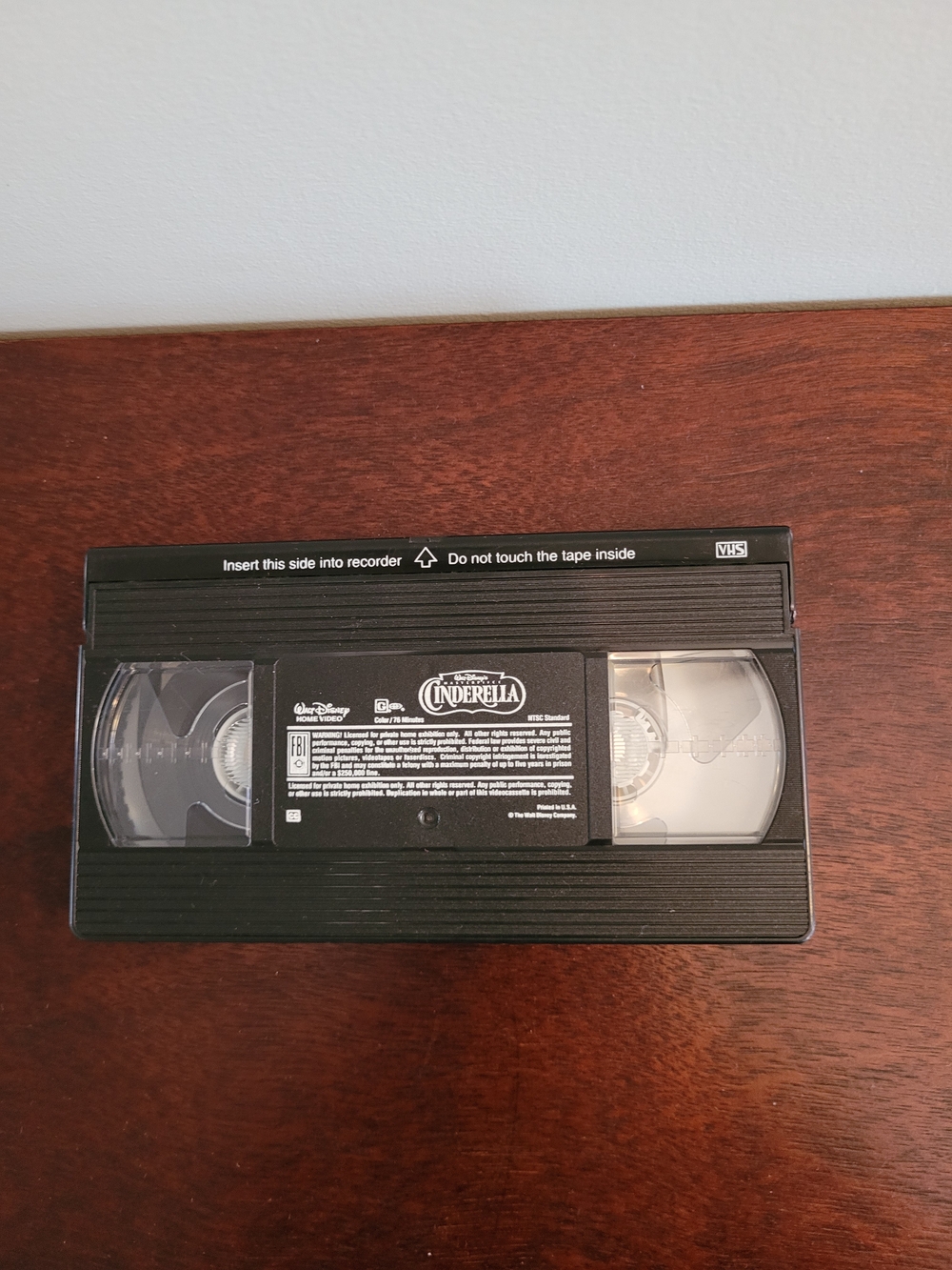 Walt Disney’s Masterpiece Collection Cinderella 1995 VHS Movie Tape
